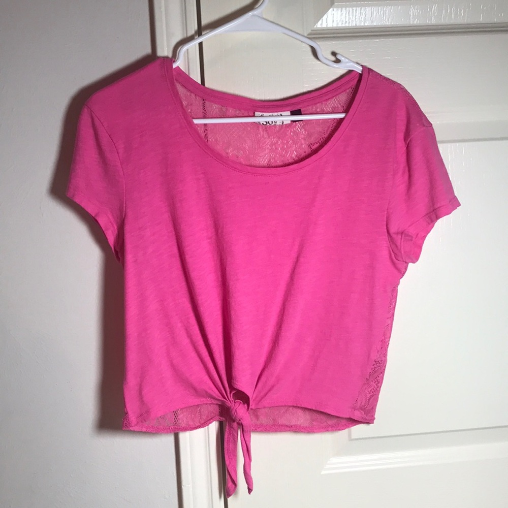 Pink crop top